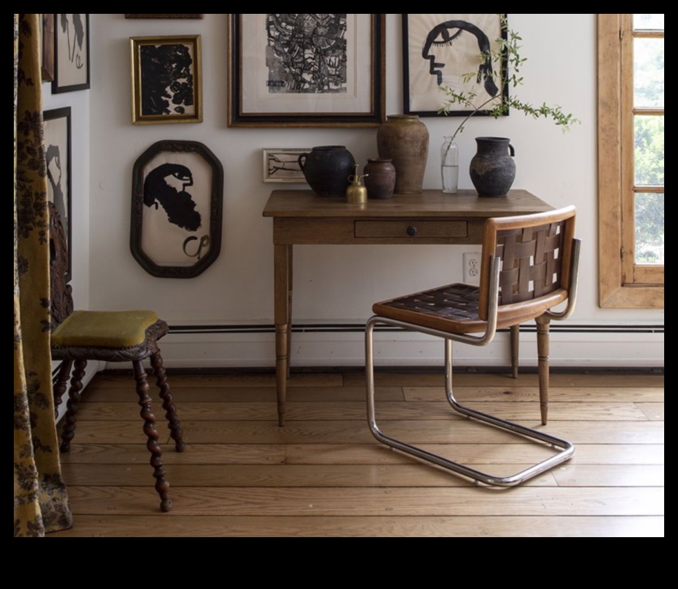 Cum pot realiza un decor de birou boem cu accesorii colorate pentru birou Boho?