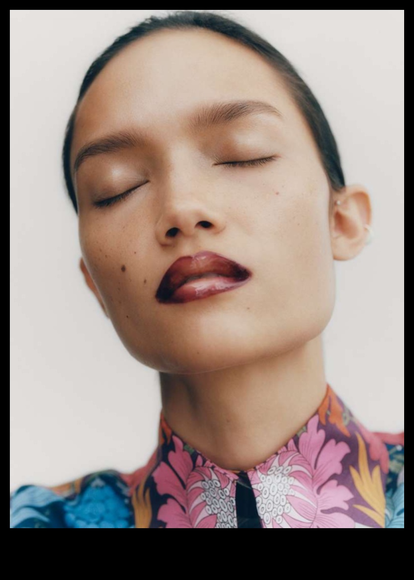 Tendințe pentru creionul de buze: experimentarea cu modele geometrice și abstracte