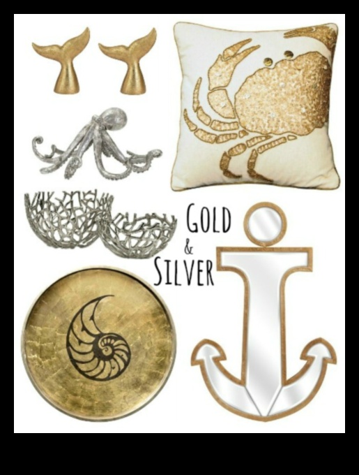 Cum să încorporezi modalități creative de a folosi accente de aur în decorul de coastă pentru o notă de lux?