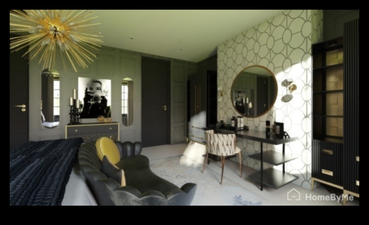 Decor de dormitor Hollywood Glam pentru lux