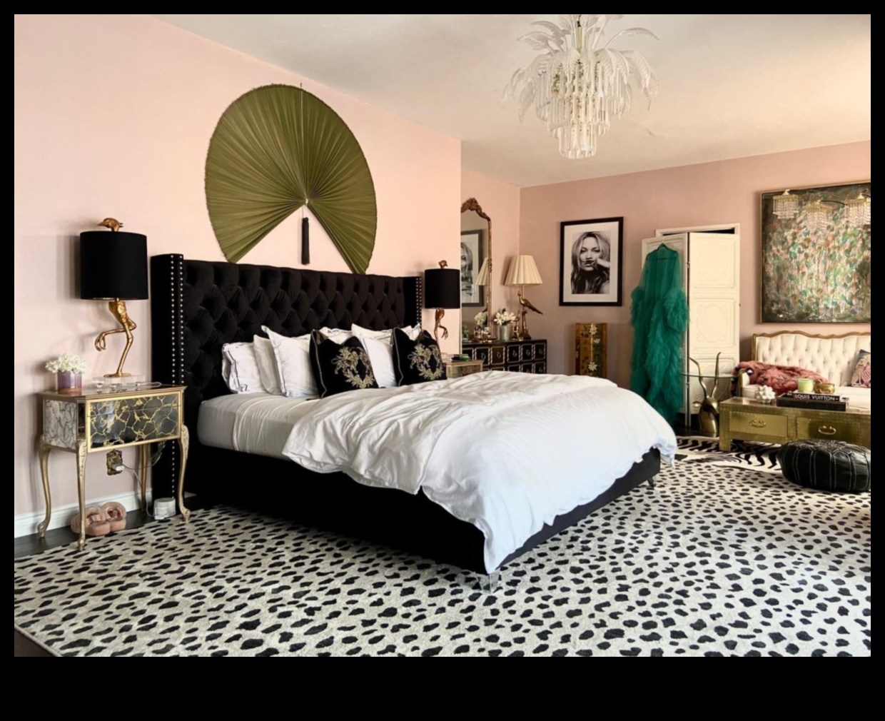 Decor de dormitor Hollywood Glam pentru lux