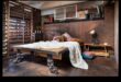 Idei de decor industrial de epocă pentru dormitor cu accente Steampunk